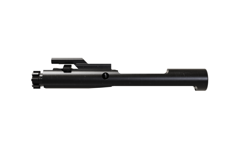 BCG - Bolt Carrier Group from the side angle for an AR15