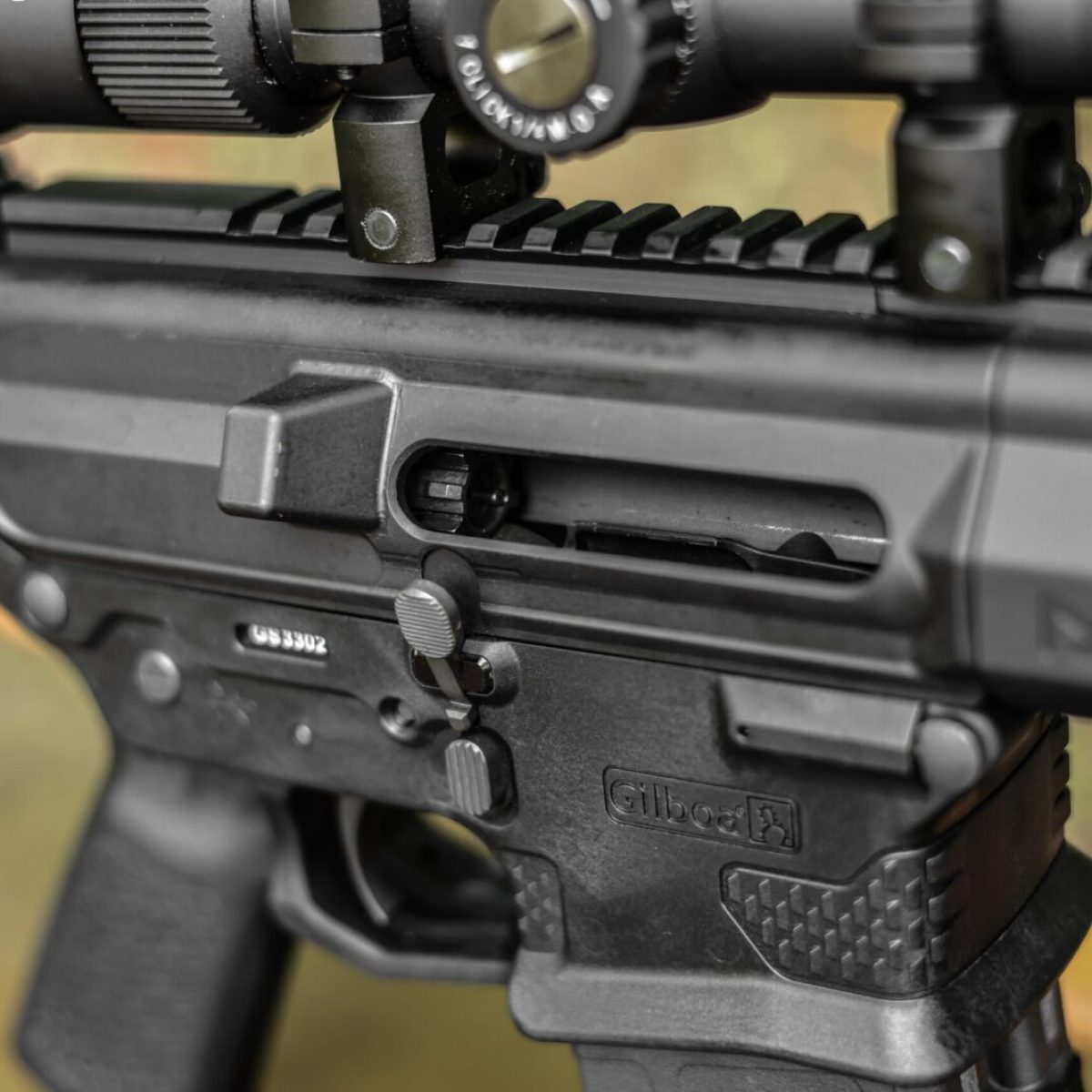 AR-15 lower assembly focusing on the AR-15 Magazine Release